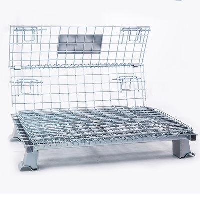 qualità  Collapsible Workshop 6.0mm Wire Q235 Steel Pallet Cages fabbrica