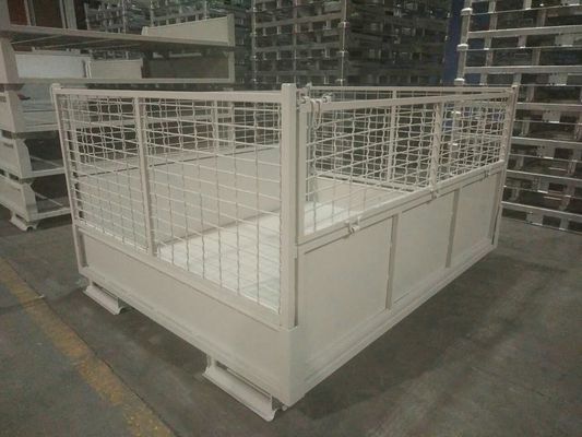 Il CE RAL spolverizza le gabbie d'acciaio di stoccaggio della capacità rivestita 1000KG