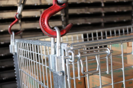 La logistica zinca il cavo rivestito Mesh Box Pallet di 1000kg 50*100mm