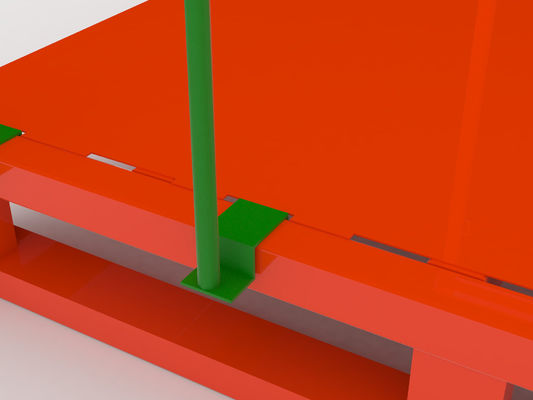 Supporti accatastabili dell'arancia 30*50mm di capacità rossa del montante 150KG