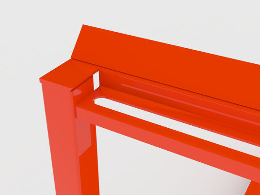 Supporti accatastabili dell'arancia 30*50mm di capacità rossa del montante 150KG