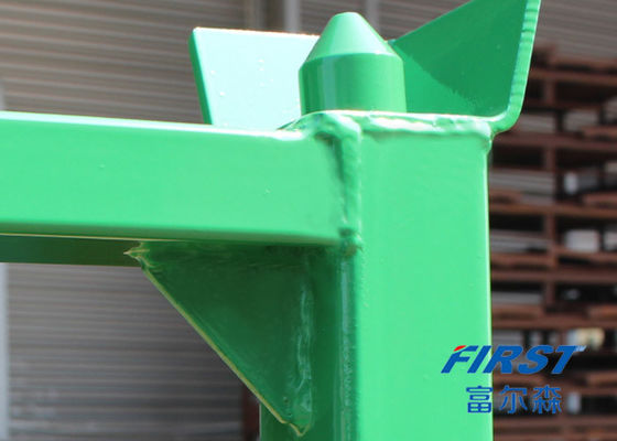 La polvere verde ha ricoperto 1.5M Depth 60" pallet d'acciaio accatastabili