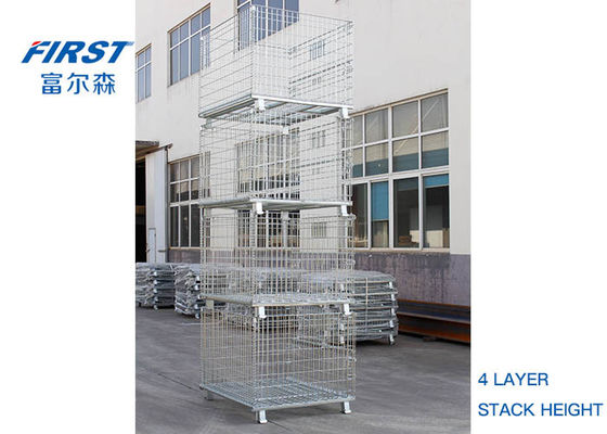 Trasporto 5/1 di filo zincato Mesh Box Pallet di Stackability RAL
