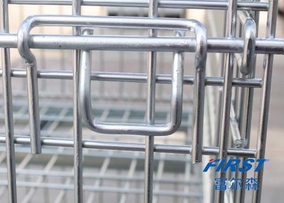 Il doppio della capacità del magazzino 800KGS ha affrontato il cavo Mesh Box Pallet