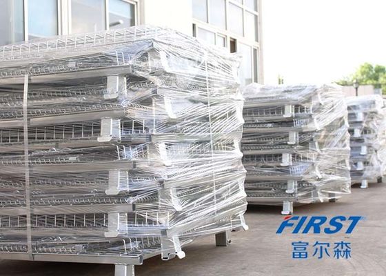 Quattro cavo Mesh Box Pallet del calibro degli anelli 0.31m3 6.3mm