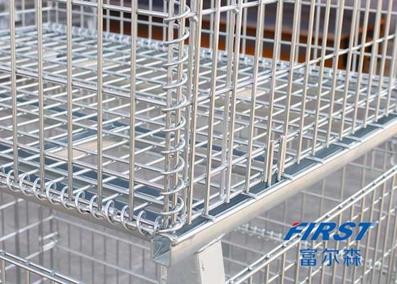 Quattro cavo Mesh Box Pallet del calibro degli anelli 0.31m3 6.3mm