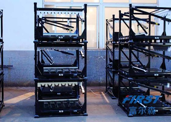 4 strati che impilano il contenitore di pallet del metallo