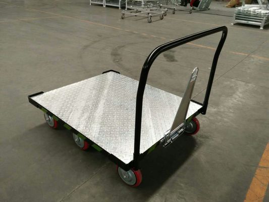 Lo zinco ha placcato il carrello del magazzino della mano della capacità delle ruote 150Kg di 100mm