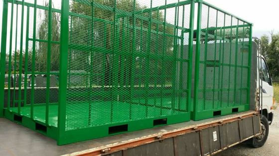 Lo zinco ha placcato il pallet d'acciaio della gomma della guida del carrello elevatore di altezza di 1250mm