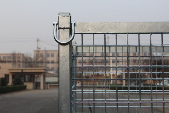 Elettro 50x50 placcato zinco pieghevole Mesh Metal Storage Cage