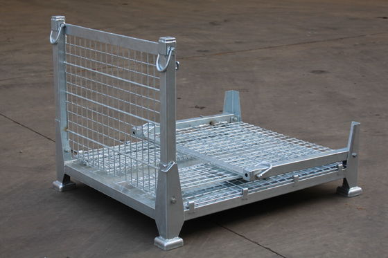 Elettro 50x50 placcato zinco pieghevole Mesh Metal Storage Cage