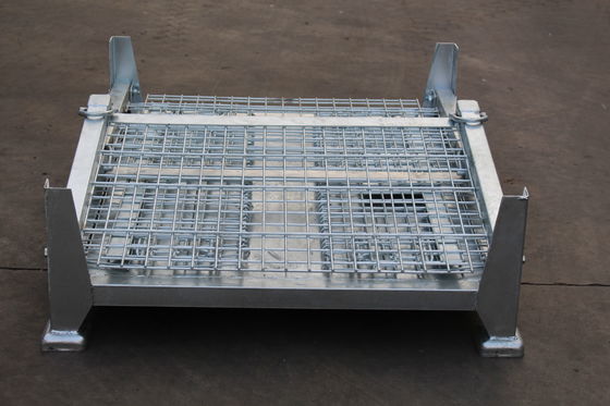Elettro 50x50 placcato zinco pieghevole Mesh Metal Storage Cage
