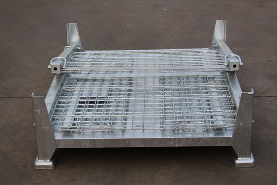 Elettro 50x50 placcato zinco pieghevole Mesh Metal Storage Cage