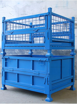 Logistica 4 strati che impilano il contenitore di pallet del metallo del cavo di 6.4mm