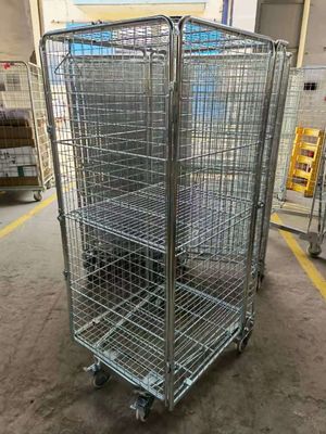 Contenitore leggero della gabbia del rullo galvanizzato Caldo-immersione