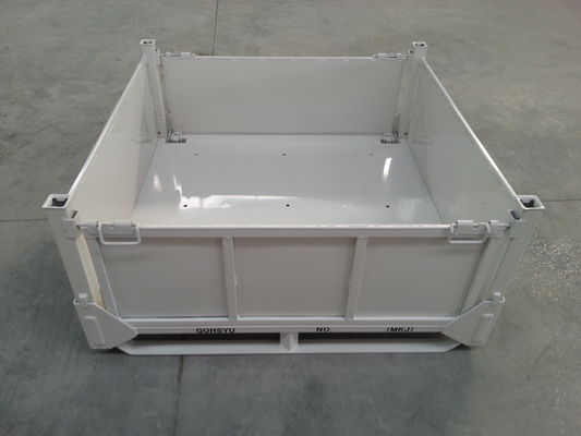 Spolverizzi 1500kg le gabbie d'acciaio ricoprenti del pallet della capacità 2mm