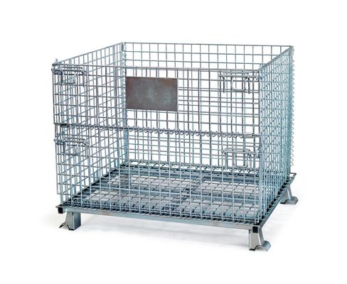 La polvere del CE RAL ha ricoperto il cavo Mesh Container di piegatura 1000KG