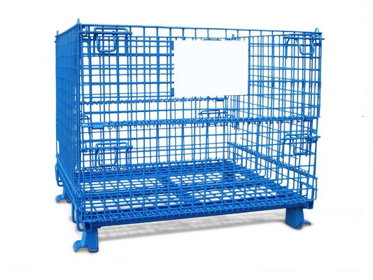 Cavo piegante chiudibile a chiave nero 1500KG Mesh Container di piegatura 50*100mm